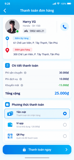 App vận chuyển
